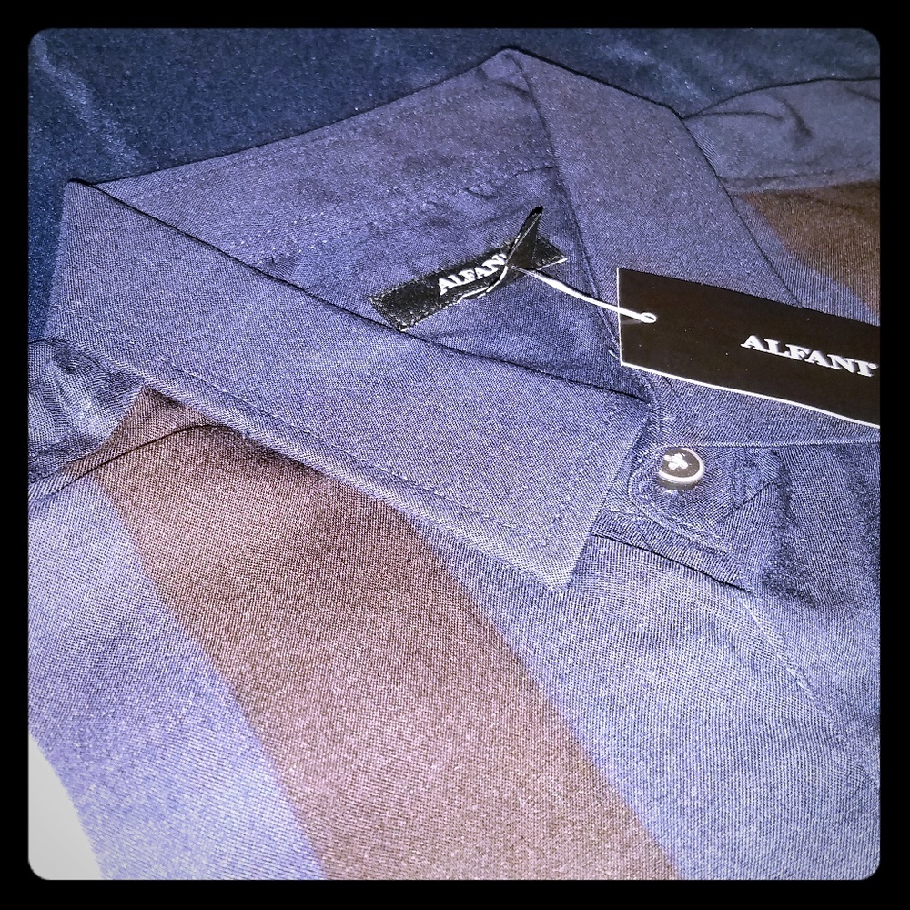 Alfani Rayon Button Up Shirt